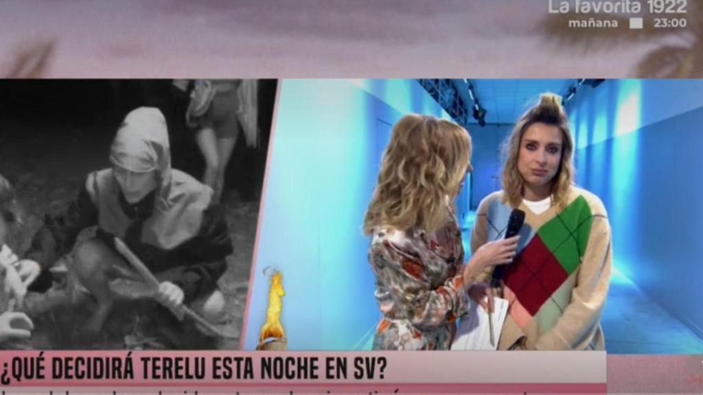 Sandra Barneda durante el programa de hoy.