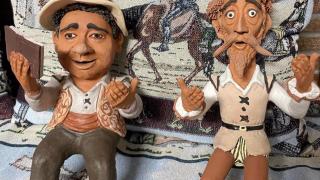 Don Quijote y Sancho Panza. Foto cedida por la Sociedad Cervantina.