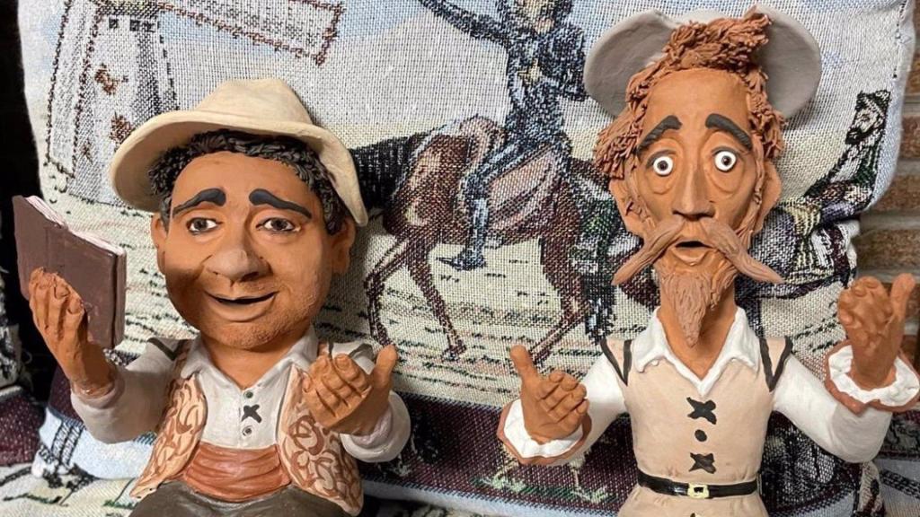 Don Quijote y Sancho Panza. Foto cedida por la Sociedad Cervantina.