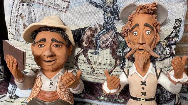 Don Quijote y Sancho Panza. Foto cedida por la Sociedad Cervantina.