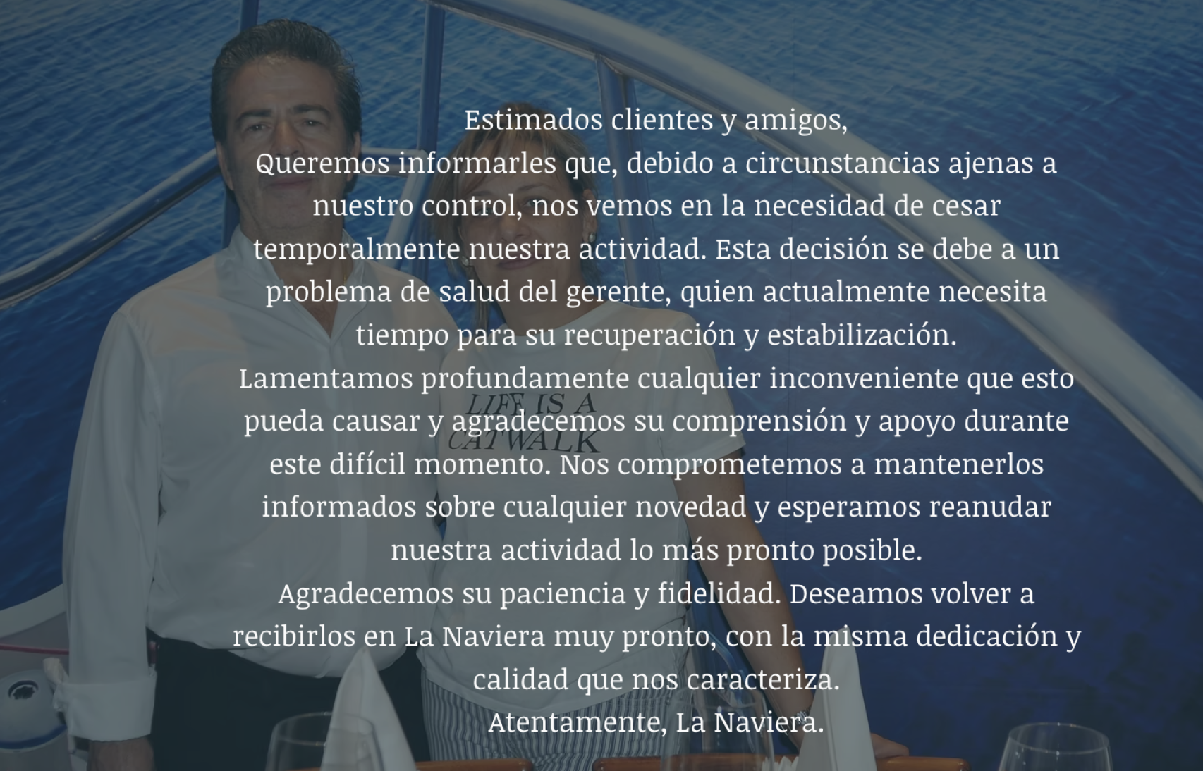 Comunicado de La Naviera.