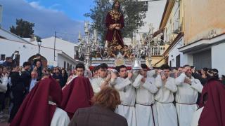 Una imagen de la procesión de El Tarajal.