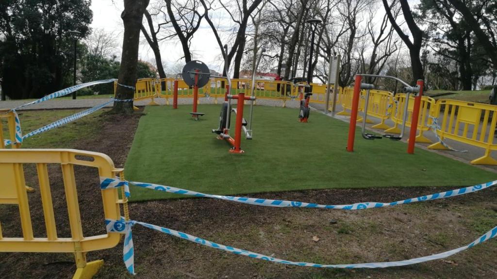 Las obras del espacio biosaludable del parque de Santa Margarita en su recta final.
