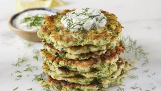 Tortitas de coliflor y huevo.