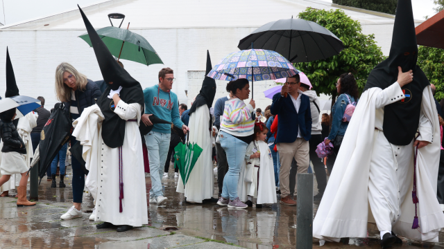 Lluvias en la Semana Santa de Sevilla en 2024.