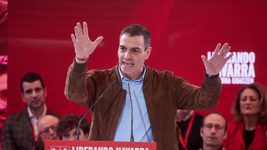 Sánchez el pasado sábado en el 13º Congreso del PSN celebrado en Navarra.