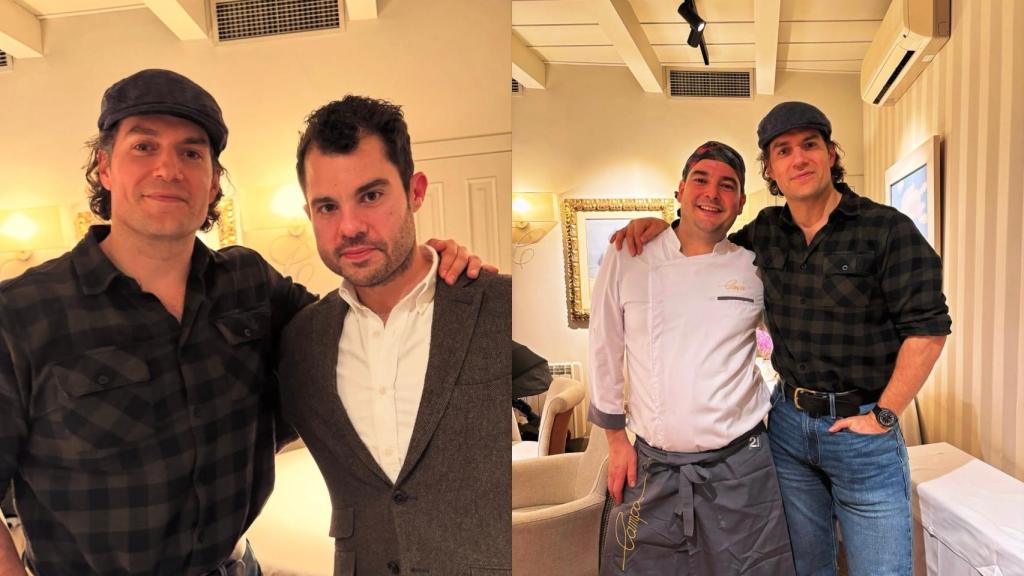 Henry Cavill en el restaurante Campos.