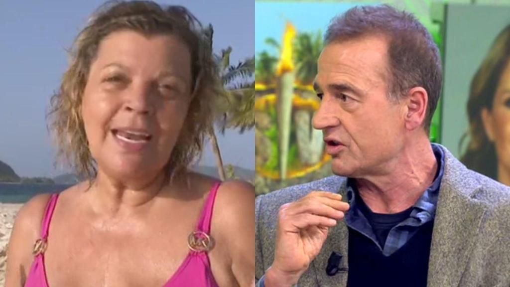 Alessandro Lequio y Terelu Campos, en un fotomontaje