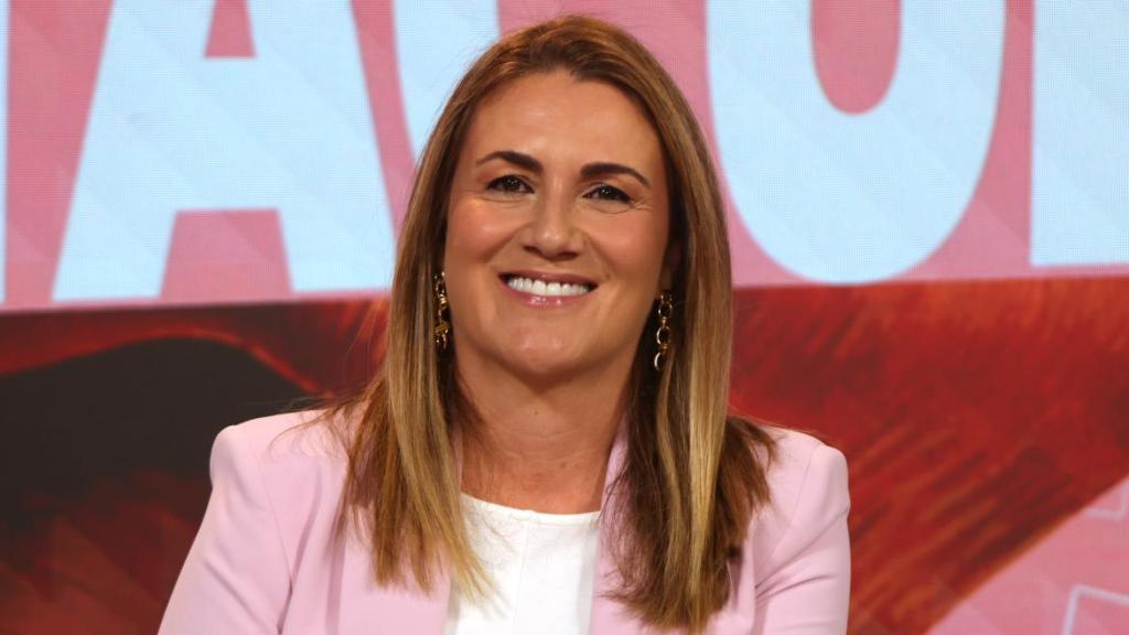 Carlota Corredera posa para los fotógrafos en la presentación de 'Tentáculos'.