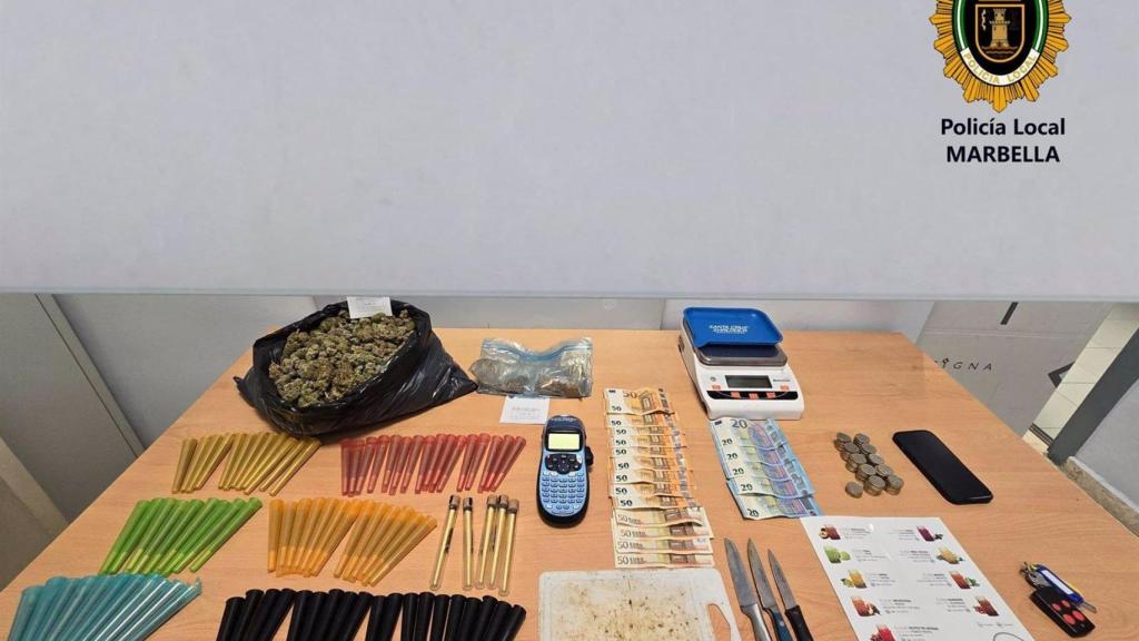 Productos incautados.