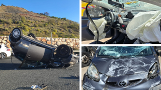 Una imagen de cómo quedó su vehículo.