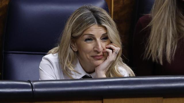 La vicepresidenta segunda del Gobierno y ministra de Trabajo, Yolanda Díaz, la semana pasada en el Congreso.