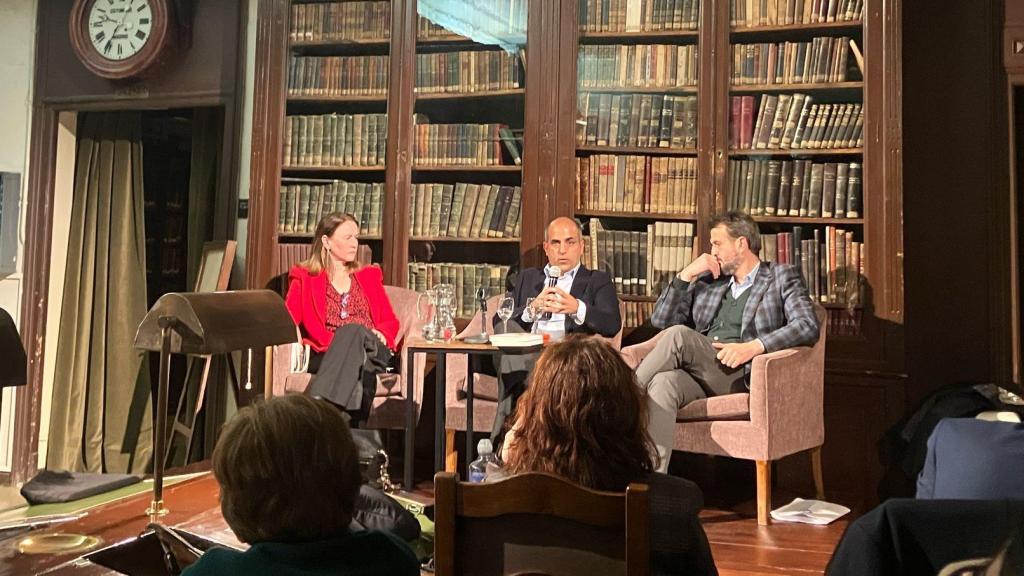 Armando Zerolo, durante la presentación de su último libro en la biblioteca del Ateneo de Madrid, el pasado 24 de febrero.