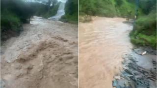 Así llegó a estar el arroyo Los Pilones tras las últimas lluvias.