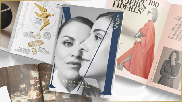 La portada y páginas de interior del primer 'Bookazine' de Magas.