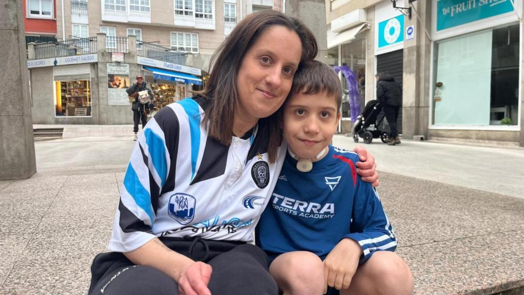 Alexia y su hijo Miguel