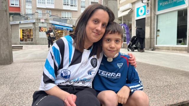 Alexia y su hijo Miguel