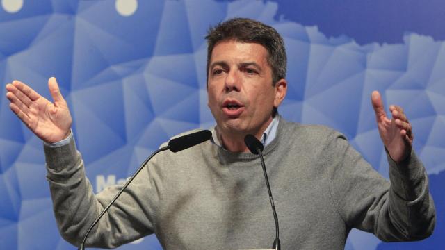 Carlos Mazón en el acto del PP 'Más España, más Europa'.