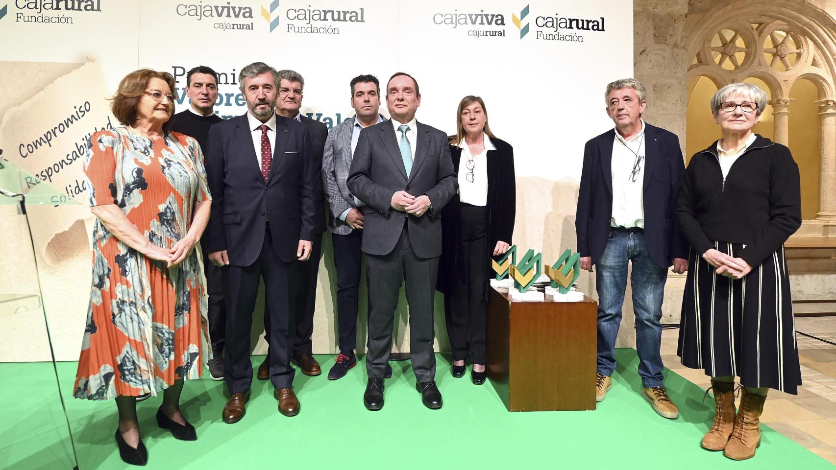 La entrega de premios de la edición del año pasado de los Premios Valores por Encima del Valor convocados por la Fundación Caja Rural Burgos