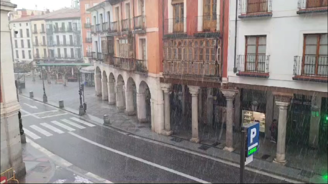 Granizada este lunes en Valladolid