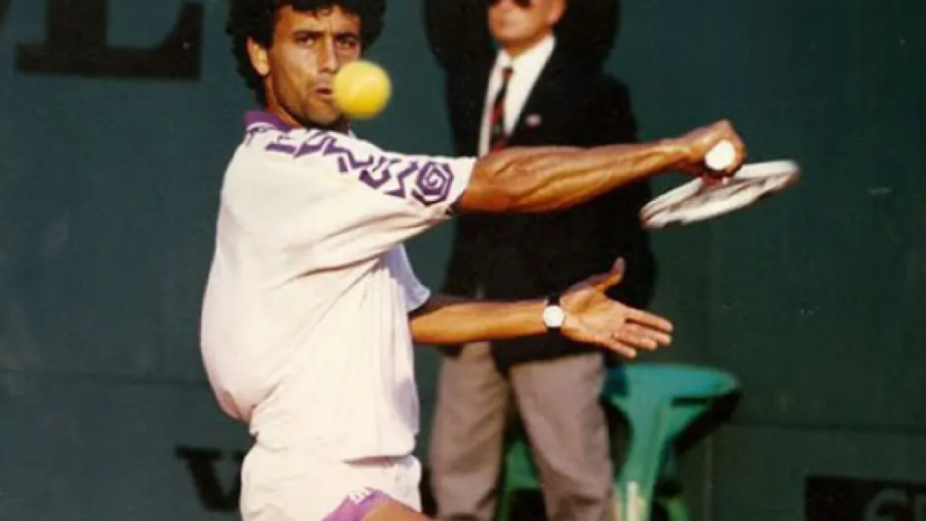 Juan Aguilera, durante un partido.