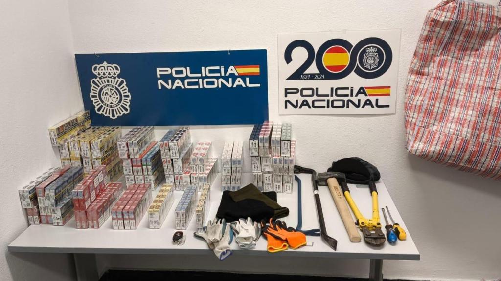 Efectos sustraídos en el estanco de Segovia