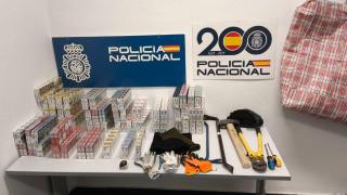 Efectos sustraídos en el estanco de Segovia