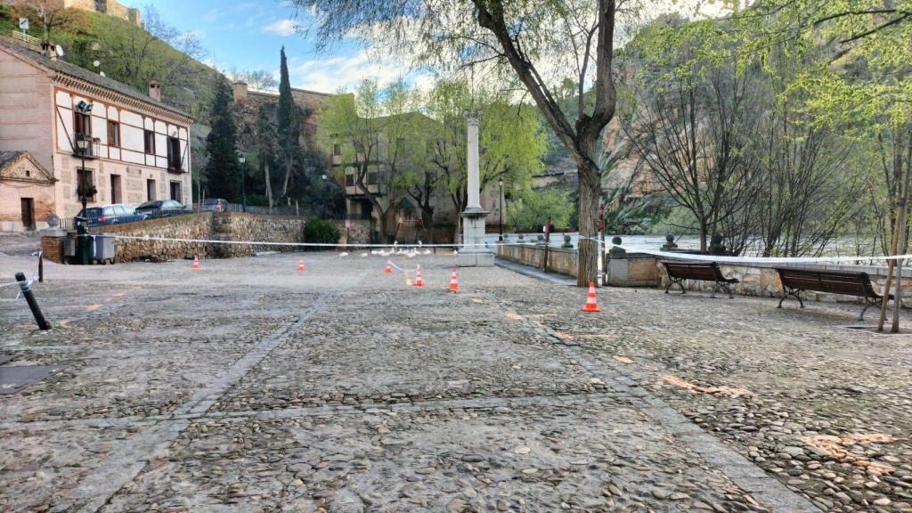 El Paseo del Barco Pasaje acordonado.