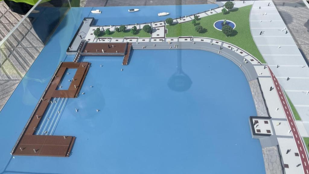 Maqueta de la plataforma del Parrote.