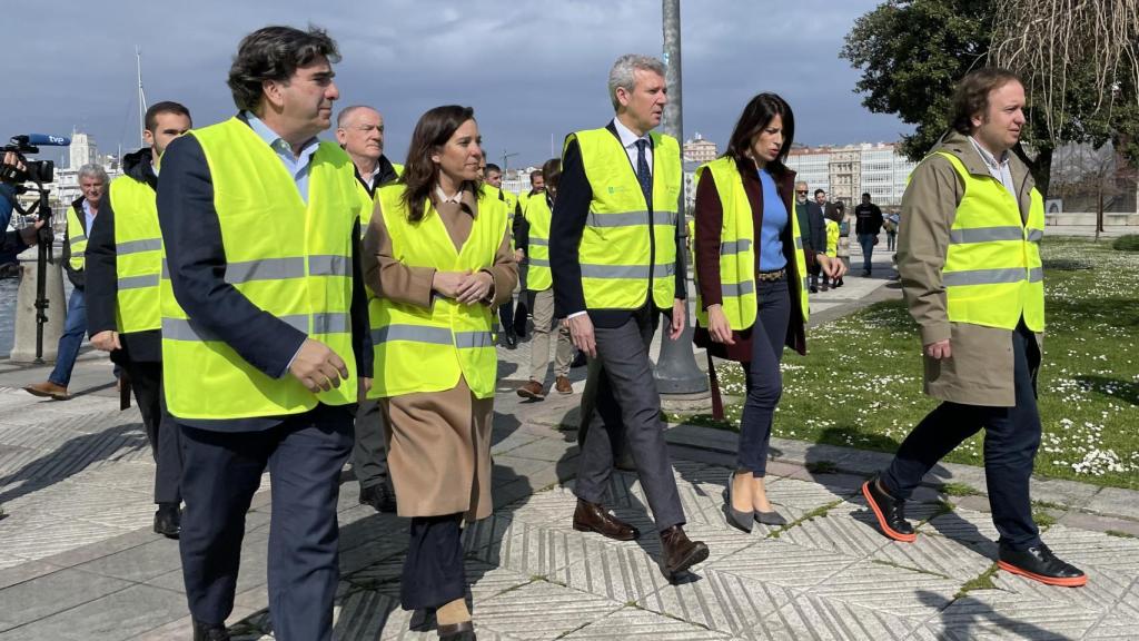 Acto de inauguración de las obras en el Parrote.