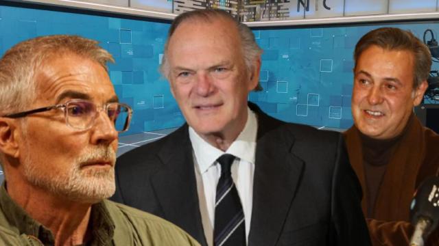 David Cantero, Pedro Piqueras y José Ribagorda, en un montaje de EL ESPAÑOL.