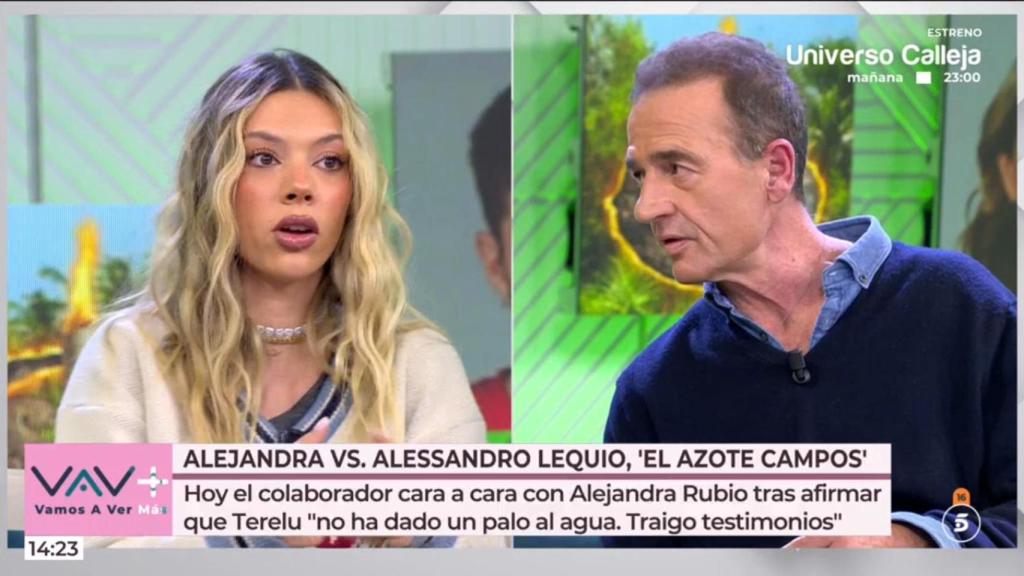 Alejandra Rubio y Alessandro Lequio, en 'Vamos a ver'