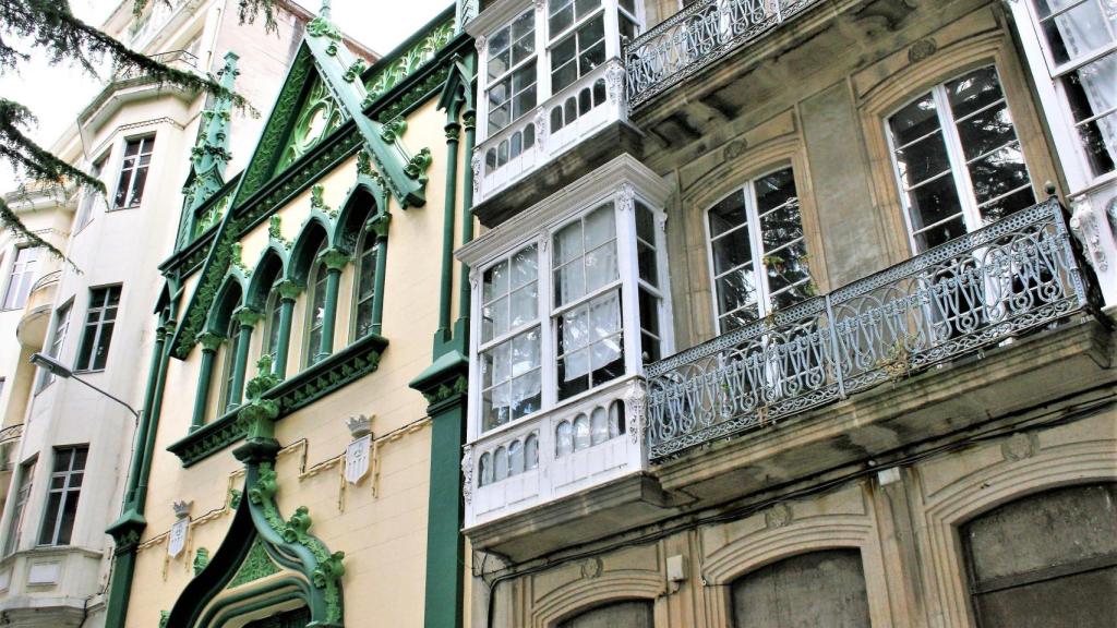 Fachadas modernistas en Ferrol.