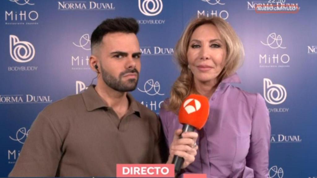 Norma Duval durante la entrevista.