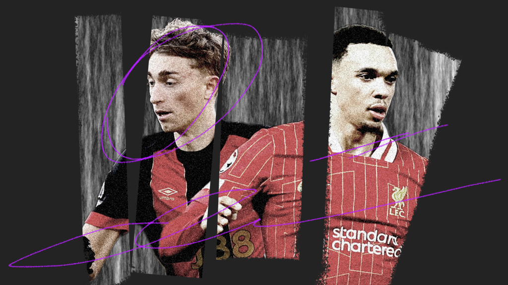 Dean Huijsen y Trent Alexander-Arnold, en un fotomontaje