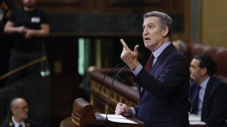 Feijóo, durante su réplica a Sánchez.