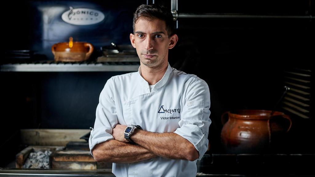 El chef Víctor Infantes en su restaurante de Illescas.