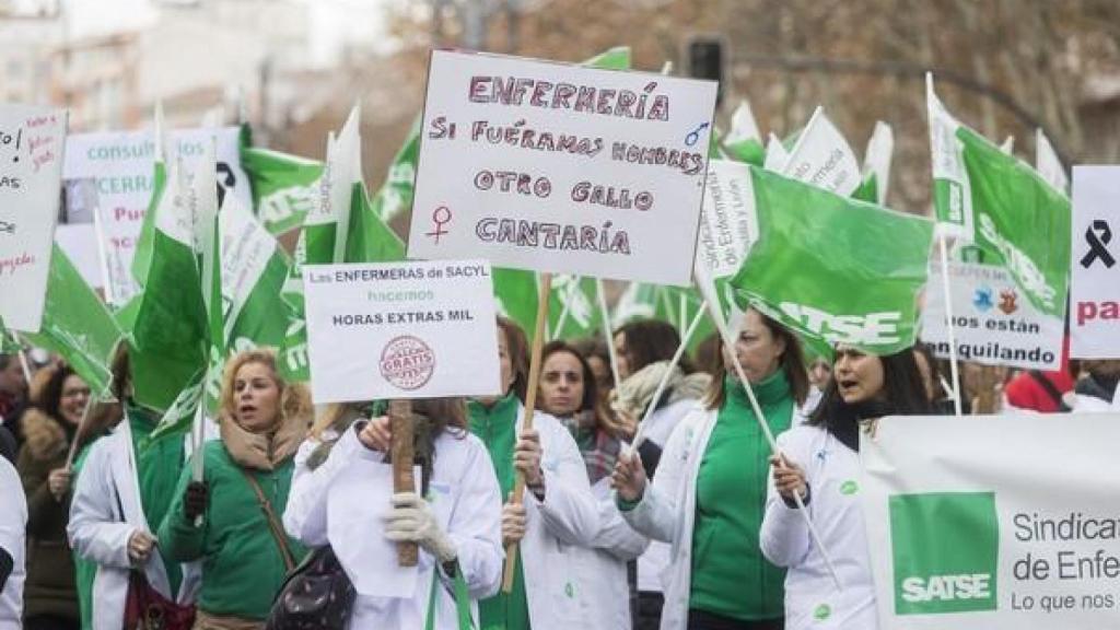 Manifestación de Satse