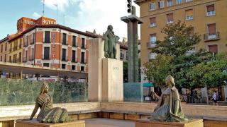 La fuente de Goya, en Zaragoza.