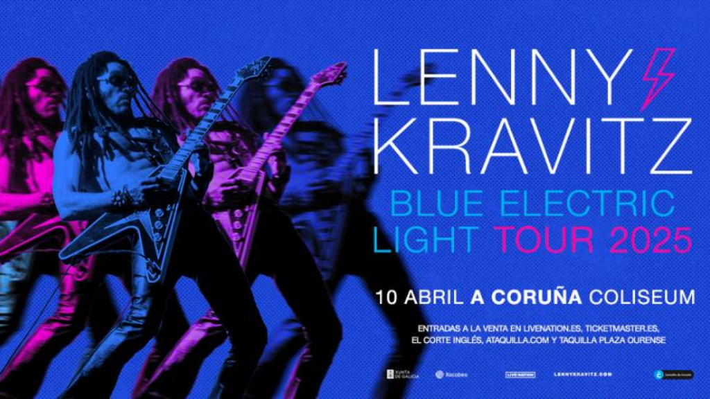 Lenny Kravitz en su 'Blue Electric Light Tour'.