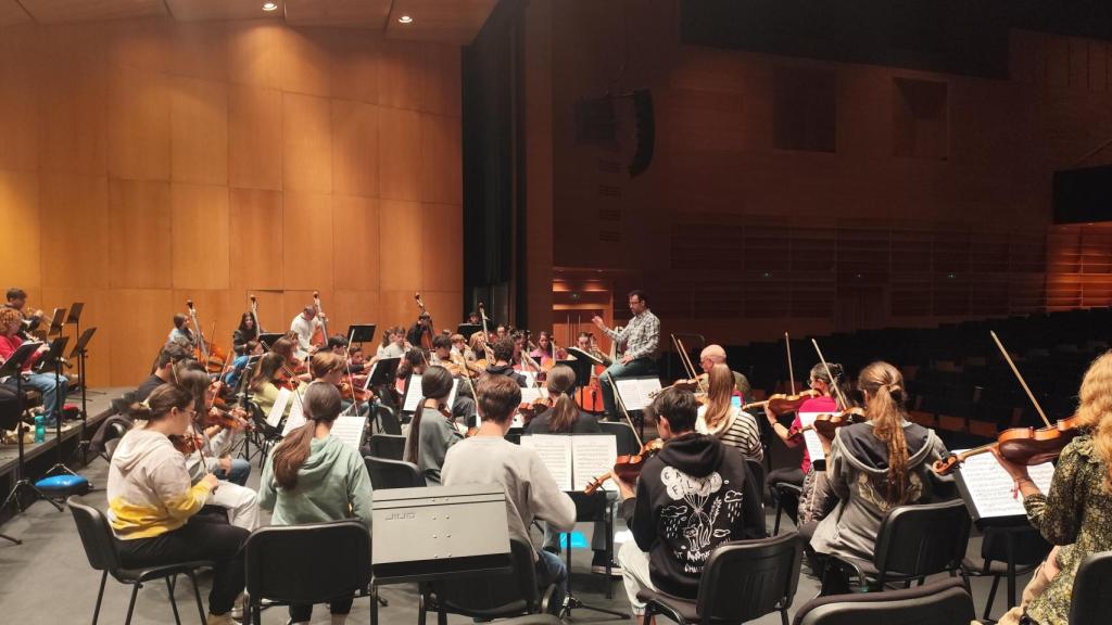 Un ensayo de la Joven Orquesta Sinfónica Ciudad de Salamanca