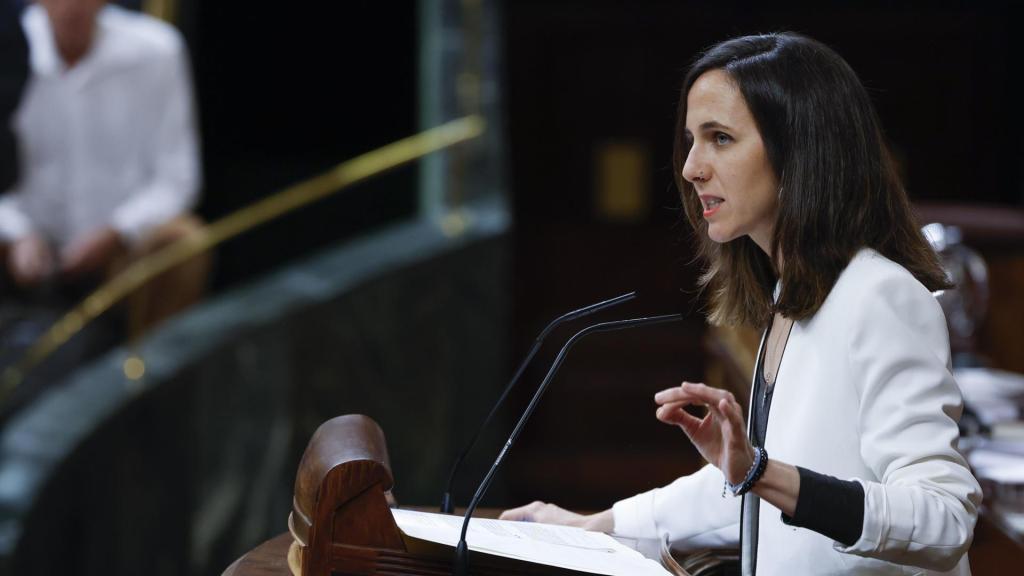 La líder de Podemos, Ione Belarra, este miércoles en el pleno del Congreso.