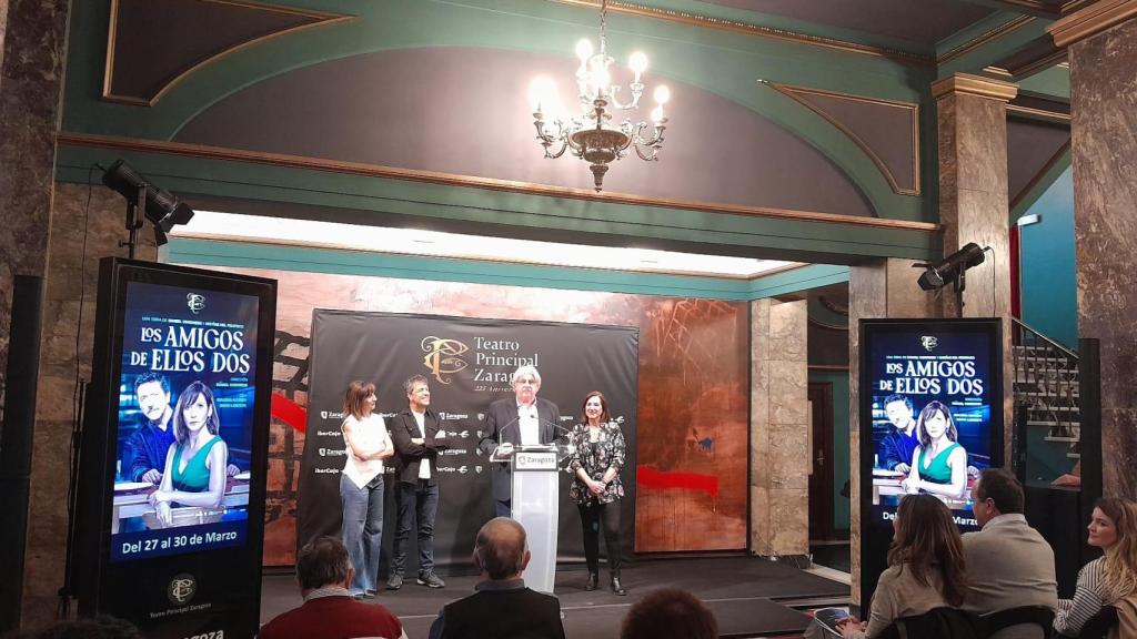 Presentación de 'Los amigos de ellos dos' en el Teatro Principal de Zaragoza.