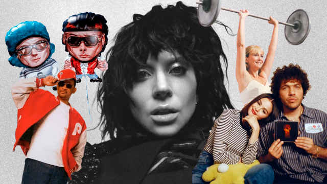 Lady Gaga, Rigoberta Bandini, Selena Gómez y Benny Blanco, Will Smith y Ca7riel & Paco Amoroso. Diseño: Rubén Vique.