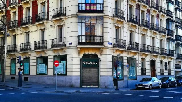 La calle de Madrid donde está una de las tiendas de Embassy.