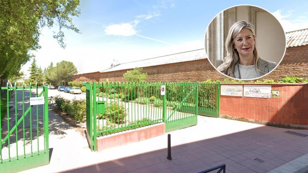 El colegio Antonio Machado y la concejala de Educación y Cultura en el Ayuntamiento de Valladolid, Irene Carvajal