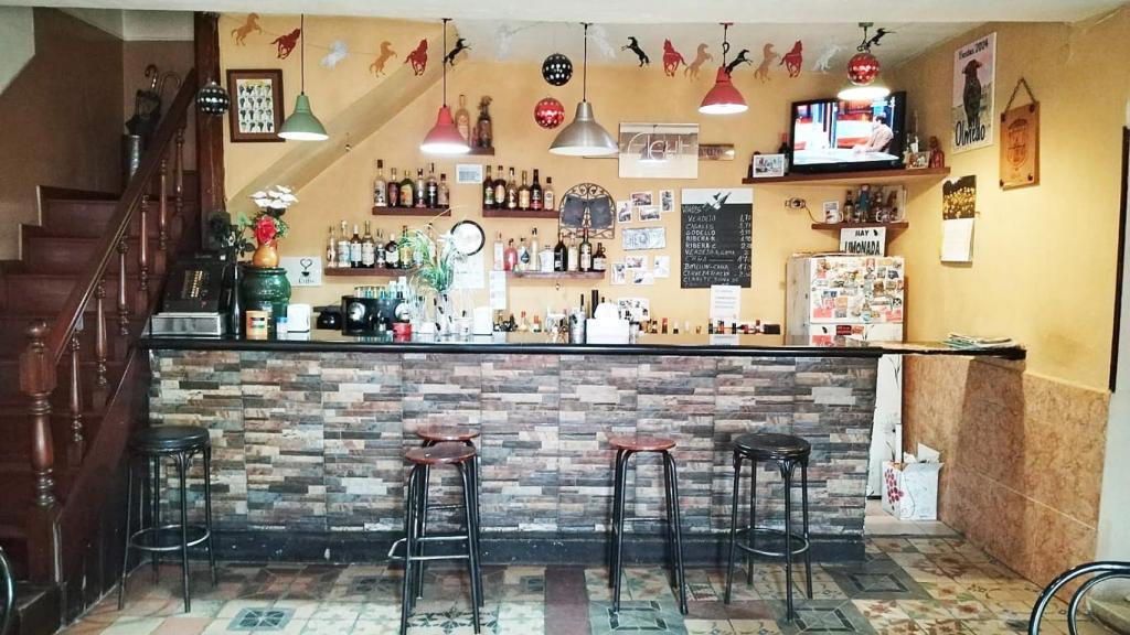 Interior de la cantina que se ubica en Olmedo