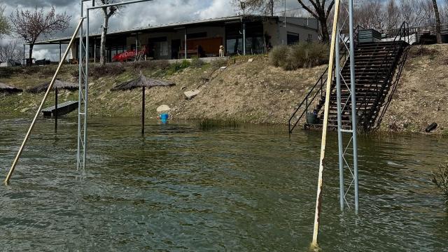 Centro 'Botaski' de Seseña inundado. Foto: 'Botaski'.