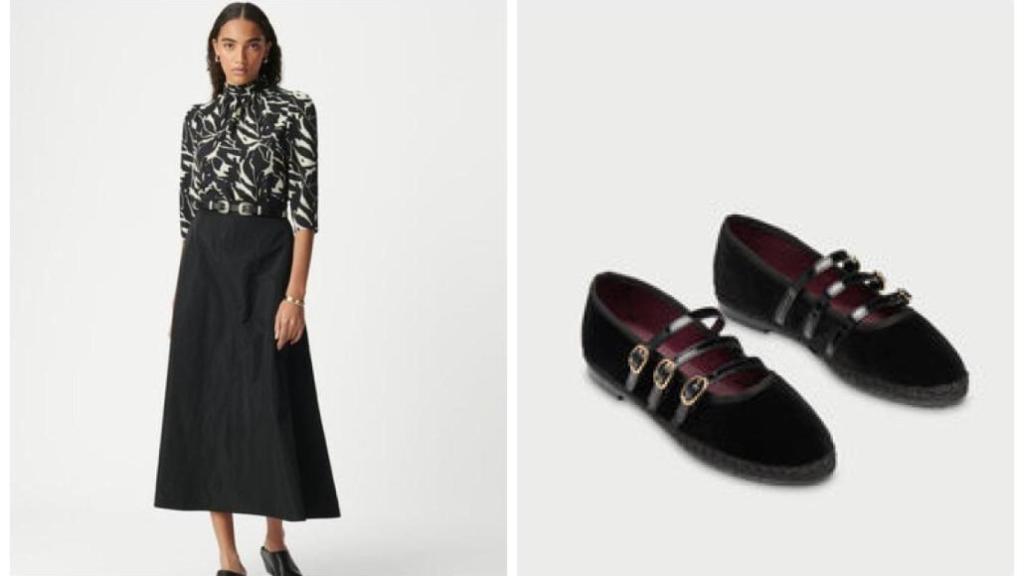 Falda de Ikks y 'Mary Jane' de Flabelus.