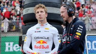Liam Lawson antes de la sprint del GP de China.
